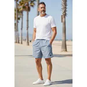 Speedo Swim Shorts Mens Size Large Blue Drawcord Mesh Lined